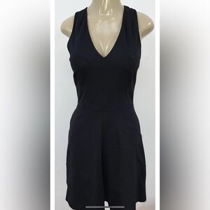 Banana Republic black fit and flare dress cocktail party size 4